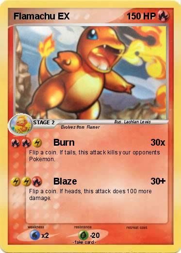 Pokemon Flamachu EX