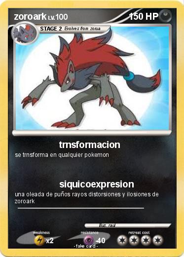Pokemon zoroark