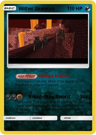 Pokemon Wither Skeleton