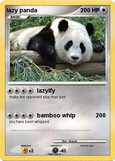 Pokemon lazy panda