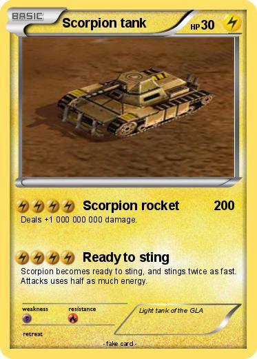 Pokemon Scorpion tank