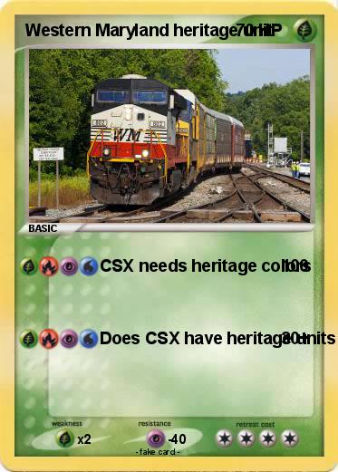 Pokemon Western Maryland heritage unit