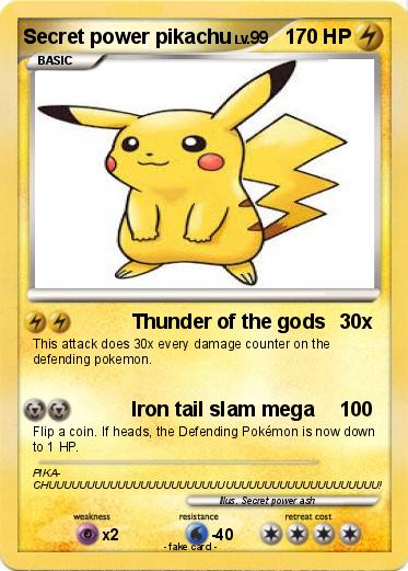 Pokemon Secret power pikachu