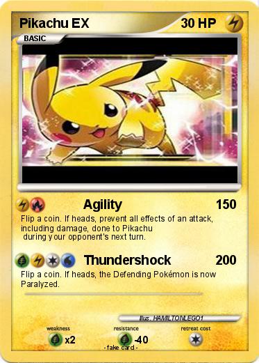 Pokemon Pikachu EX