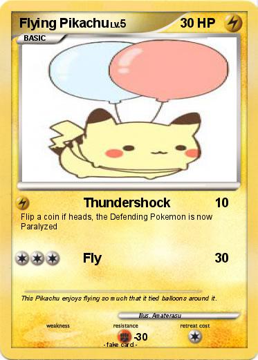 Pokemon Flying Pikachu