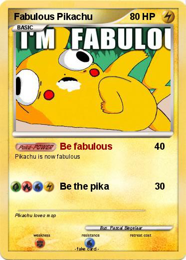 Pokemon Fabulous Pikachu