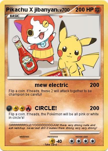 Pokemon Pikachu X jibanyan