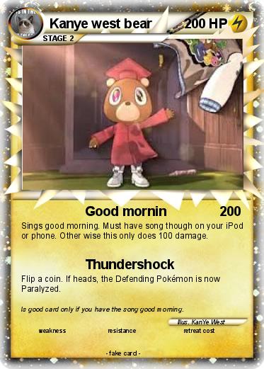 Pokemon Kanye west bear