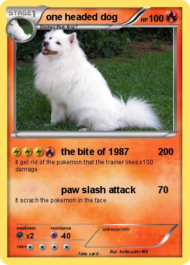 Pokemon one headed dog