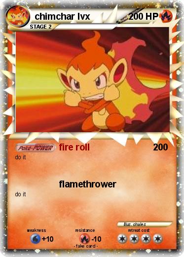 Pokemon chimchar lvx