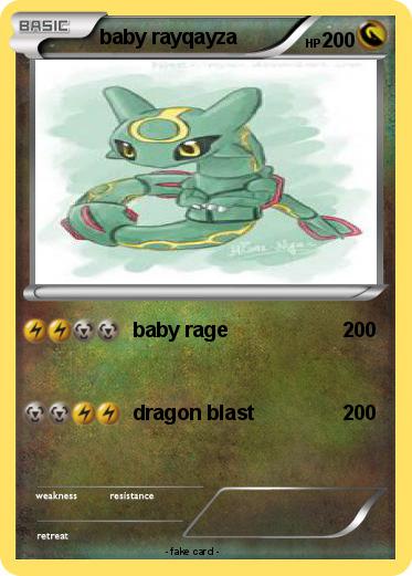 Pokemon baby rayqayza
