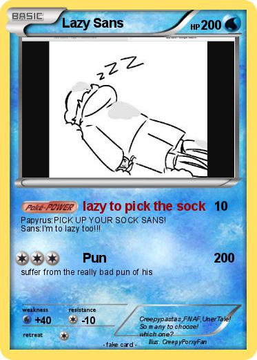 Pokemon Lazy Sans