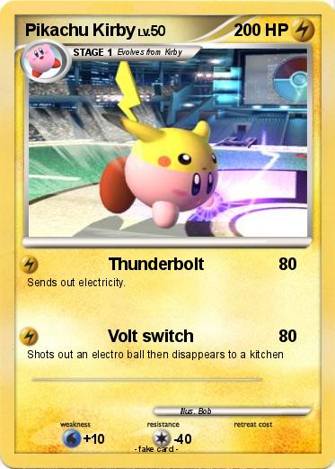 Pokemon Pikachu Kirby