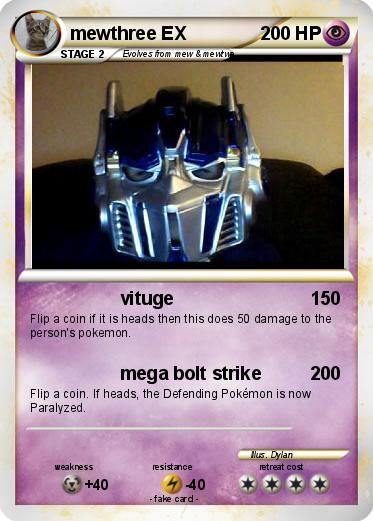Pokemon mewthree EX