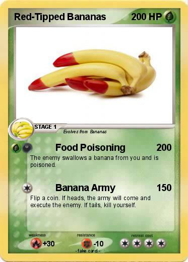 Pokemon Red-Tipped Bananas