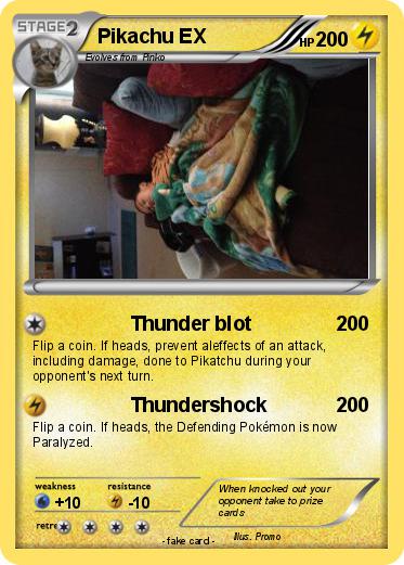 Pokemon Pikachu EX