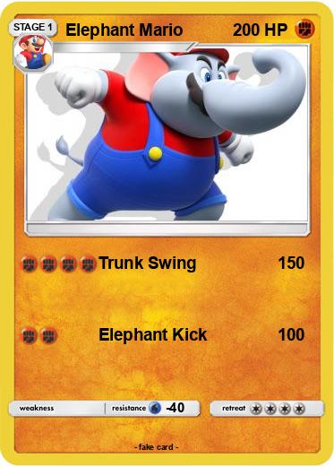 Pokemon Elephant Mario