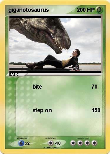 Pokemon giganotosaurus