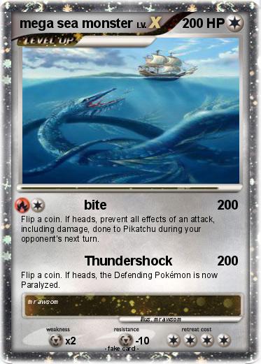 Pokemon mega sea monster