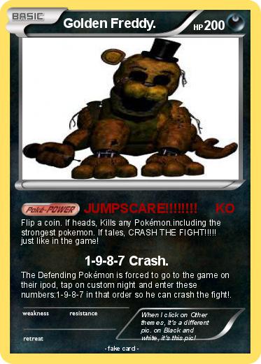 Pokemon Golden Freddy.