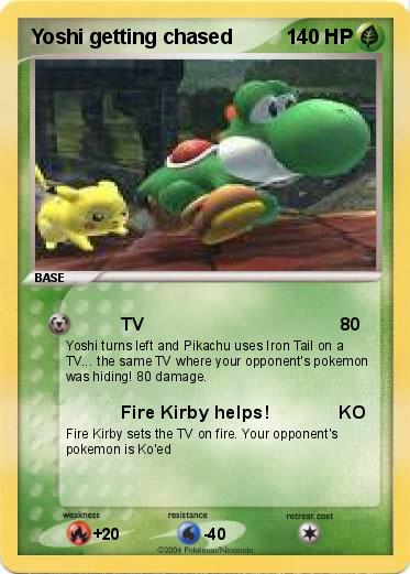 Pokemon Yoshi getting chased