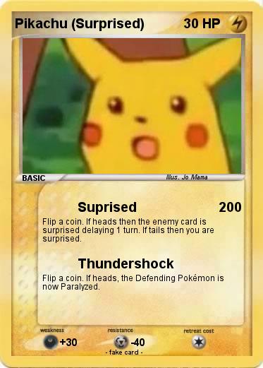 Pokemon Pikachu (Surprised)
