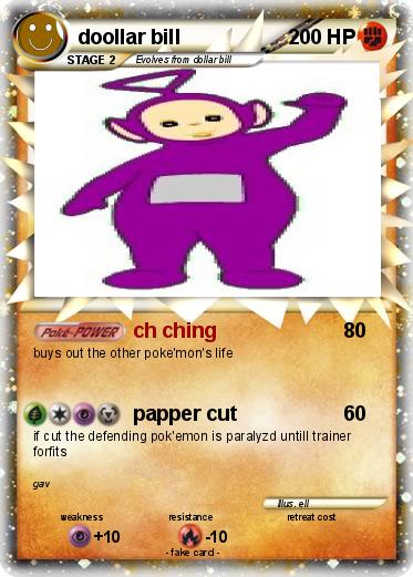 Pokemon doollar bill