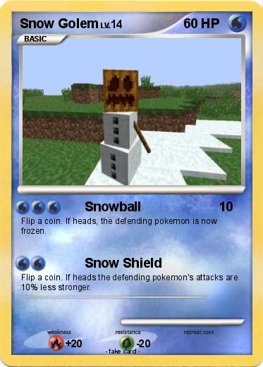 Pokemon Snow Golem