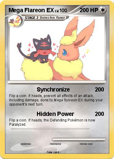 Pokemon Mega Flareon EX