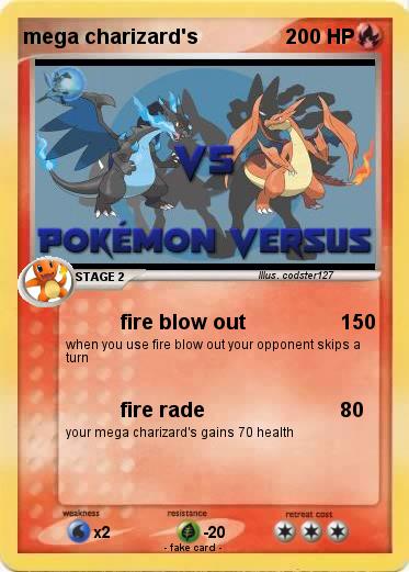 Pokemon mega charizard's