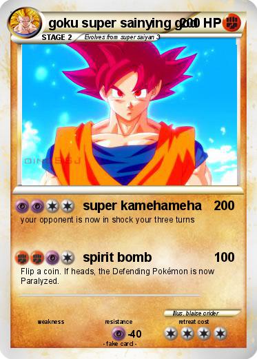 Pokemon goku super sainying god