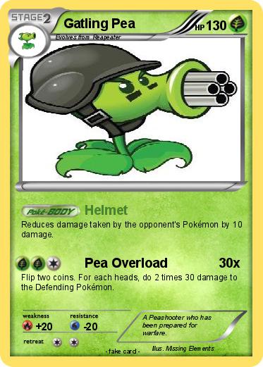 Pokemon Gatling Pea