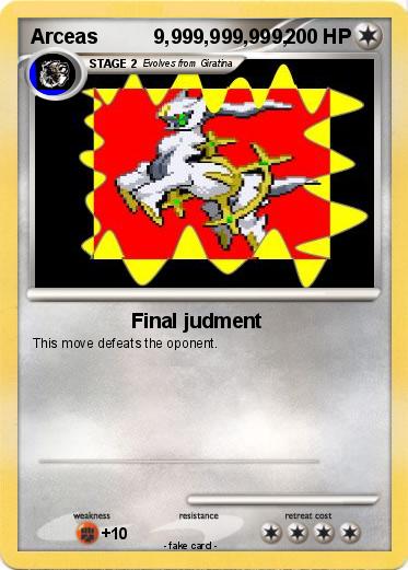 Pokemon Arceas          9,999,999,999,