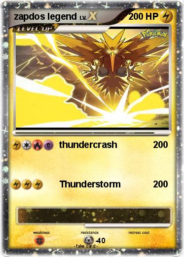 Pokemon zapdos legend