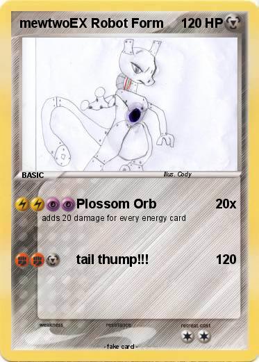 Pokemon mewtwoEX Robot Form