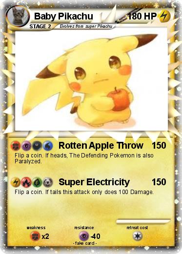 Pokemon Baby Pikachu