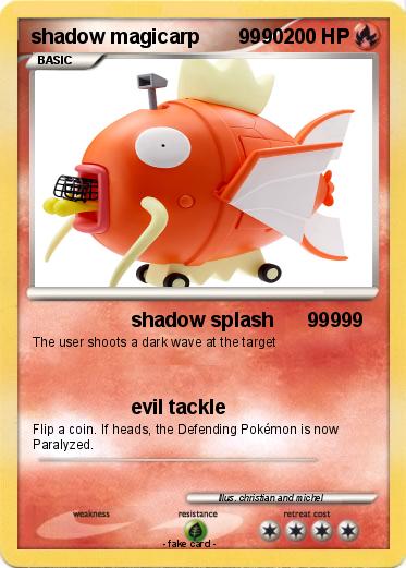 Pokemon shadow magicarp       9990                                               900