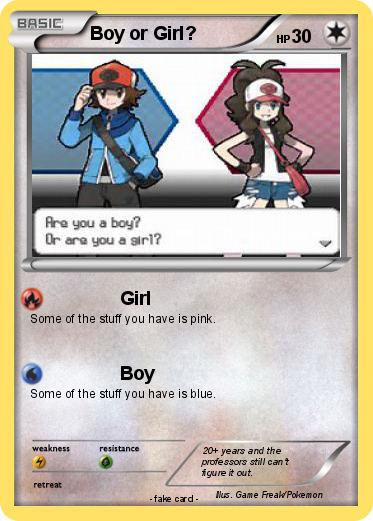 Pokemon Boy or Girl?