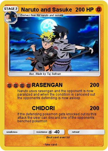 Pokemon Naruto and Sasuke