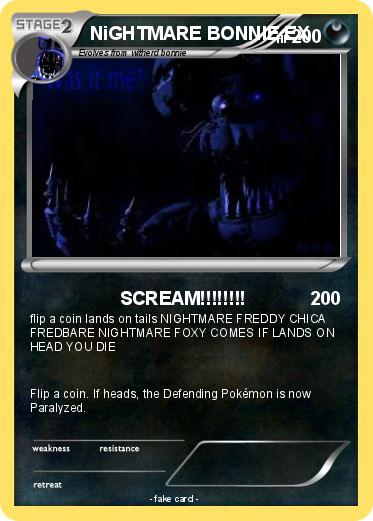 Pokemon NiGHTMARE BONNIE EX