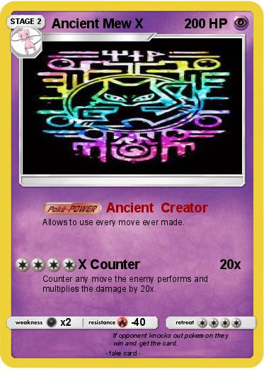 Pokemon Ancient Mew X