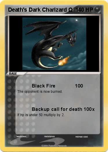 Pokemon Death's Dark Charizard Ω