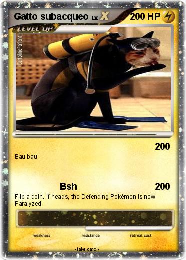 Pokemon Gatto subacqueo