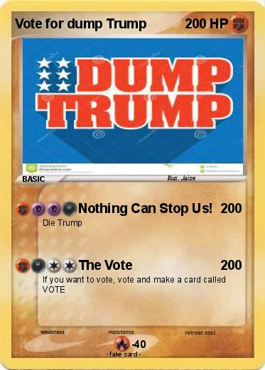 Pokemon Vote for dump Trump