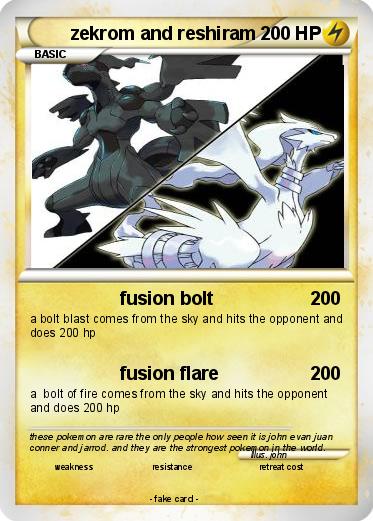 Pokemon zekrom and reshiram