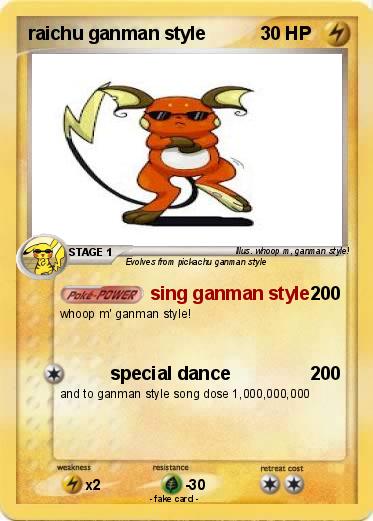 Pokemon raichu ganman style