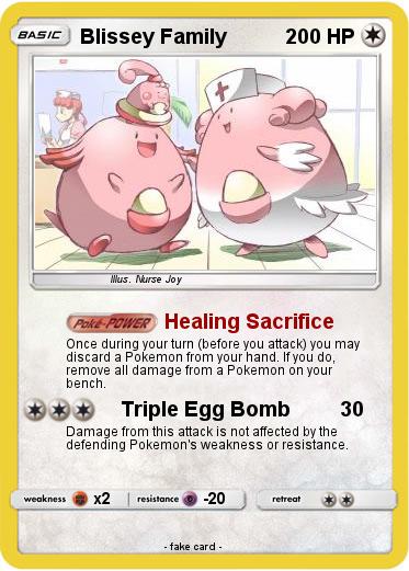 Pokemon Blissey Family