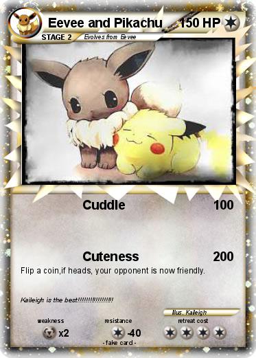 Pokemon Eevee and Pikachu