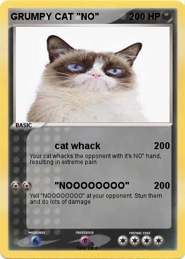 Pokemon GRUMPY CAT "NO"