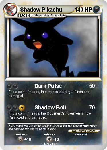 Pokemon Shadow Pikachu